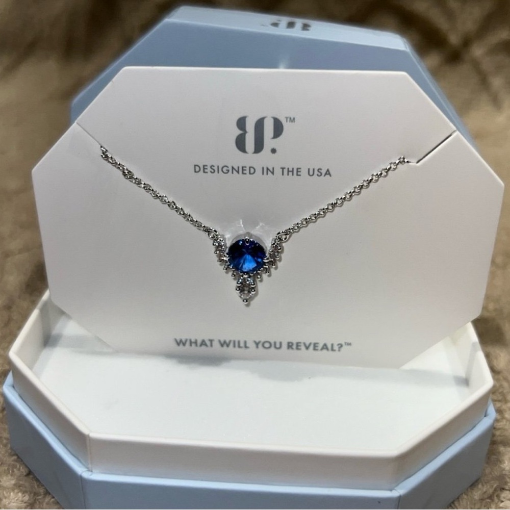 NWT Aqua Blue Spinel Necklace 18”
